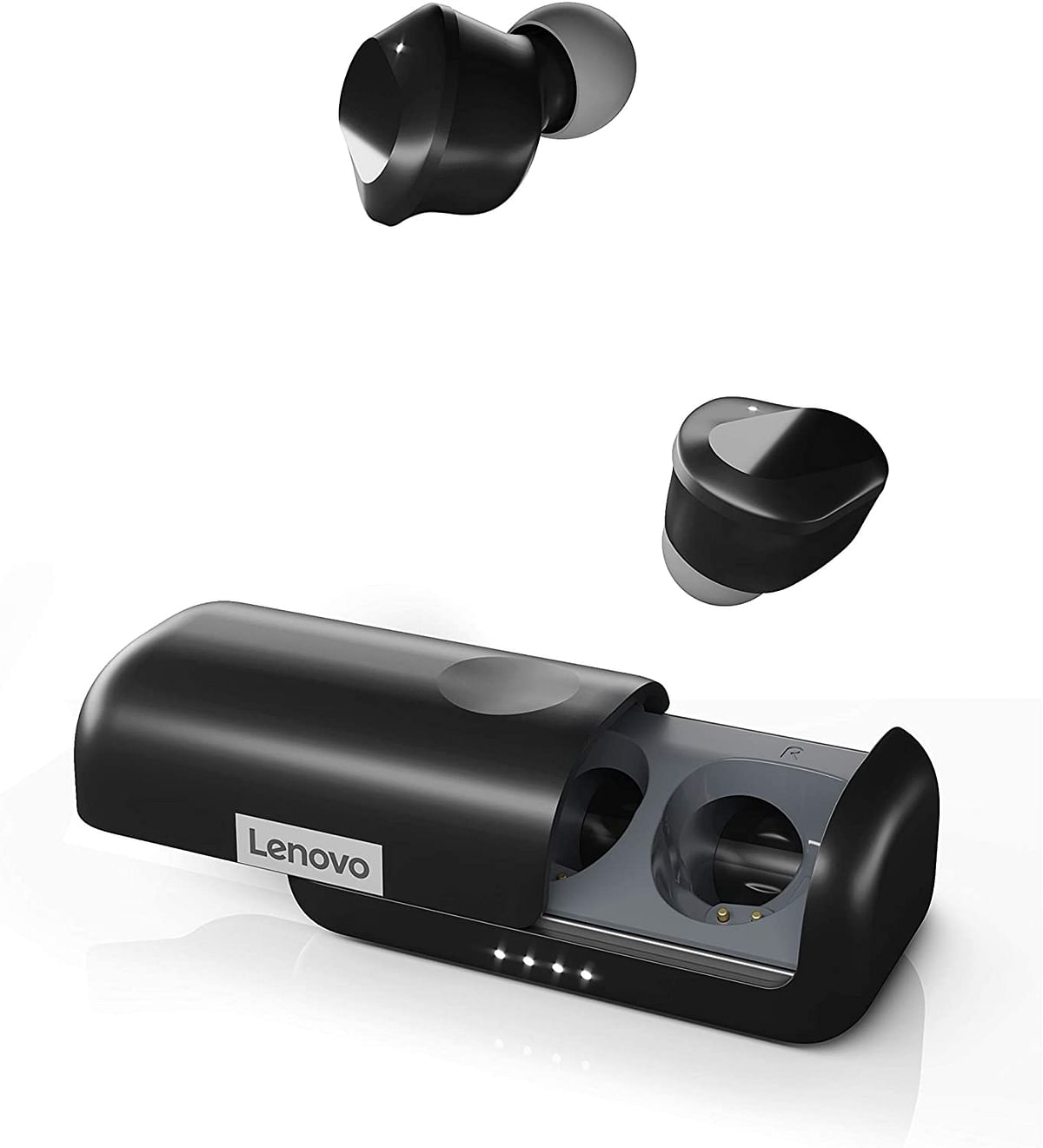 Lenovo TWS Earbuds With Charging Case Black