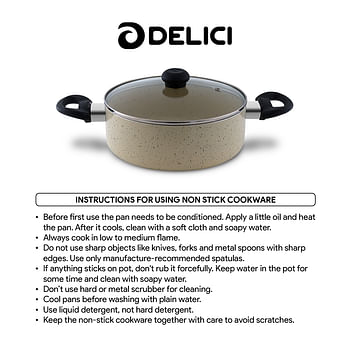 DELICI ASP30IE Superior Aluminium Body Saucepan