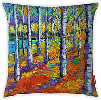 Mon Desire Double Side Printed Decorative Throw Pillow Cover, Multi-Colour, 44L x 44W cm, MDSYST4245