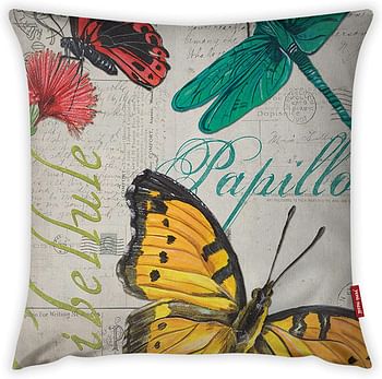 Mon Desire Decorative Throw Pillow Cover, Multi-Colour, 44 x 44 cm, Mdsyst4302