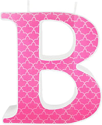 Unique Candle Letters Candle B Model Hpwi - Pink