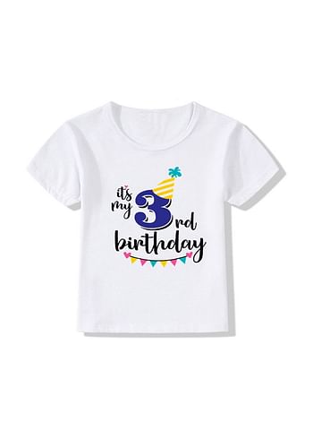 Its My 3rd Birthday Party Boys and Girls Costume Tshirt Memorable Gift Idea Amazing Photoshoot Prop  - Blue