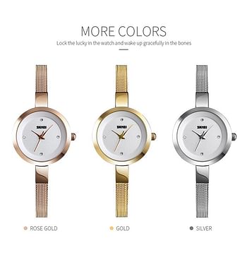 skmei 1390 Top Brand Outdoor Sports Watch Fashion Trendy Quartz Watch 30m Waterproof Casual Women Wrist Watch Gold /RG Gold