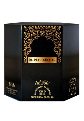 2 Pcs Nabeel Dahn Al Oud Amiri Alchohol Free Roll On Oil Perfume 6ML