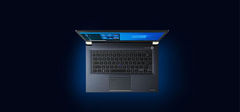 Toshiba Dynabook Portege X40G-10th Gen i7 10610u-16GB DDR4 Ram-512 GB NVme SSD-14''FHD Touch- Eng-AR KB-Windows Hello- Finger print-Win 10 pro- Onyx Blue