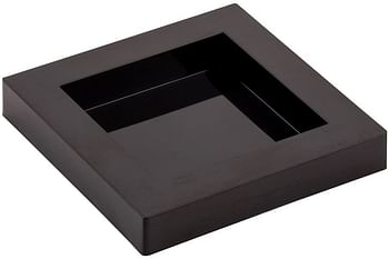 Cubic Square Appetizer Plate, Snack Plate, Mini Plate - Black - 2.5 Inches - 100ct Box - Restaurantware