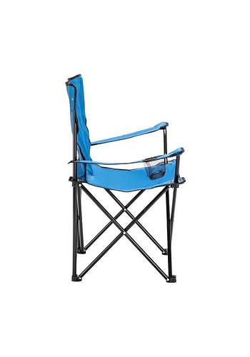 Folding Outdoor Beach Camping Chair with Cup Holder | Royal Blue