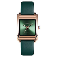 Skmei 1432 Women Fashion Dress Ladies Wrist Watch Luxury Leather Quartz  Green