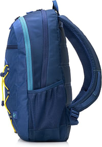 HP 15.6" Active Backpack, Navy Blue/Yellow