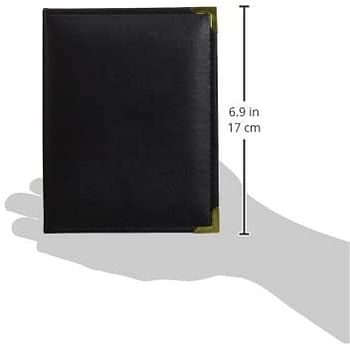 Pioneer E4-100/BN Photo Albums 100 Pocket Brown Sewn Leatherette Cover with Brass Corner Accents Photo Album, 4 by 6-Inch