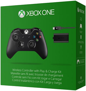 Microsoft Xbox One Wireless Controller And Play & Charge Kit Black