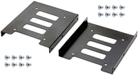 2 Pack HDD/SSD Mounting Bracket,2.5 to 3.5 Adapter,Hard Disk Drive Holder