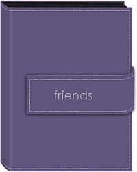 Pioneer EXP-246/L Photo Albums 208 Pocket Sewn Leatherette Cover Album with Embroidery Trim Strap Closure for 4 by 6-Inch Prints, Lavender