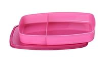 Signoraware Slim Small Plastic Lunch Box, 340ml, Pink