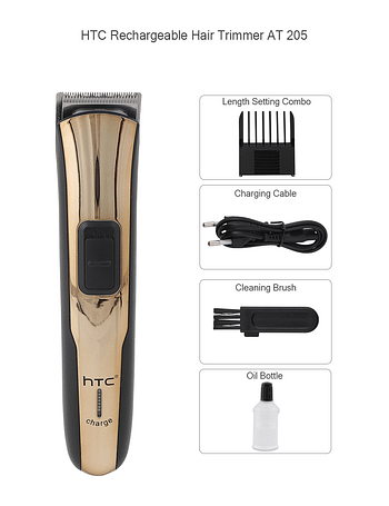 HTC Professional Rechargable Hair Trimmer AT-205