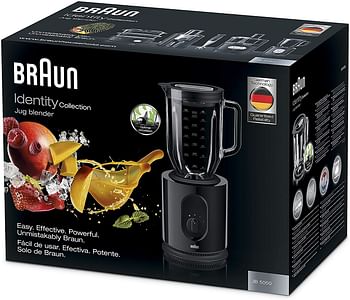 Braun Identity Collection 900-Watt 1.6L Glass Jug Blender JB5050 -Black