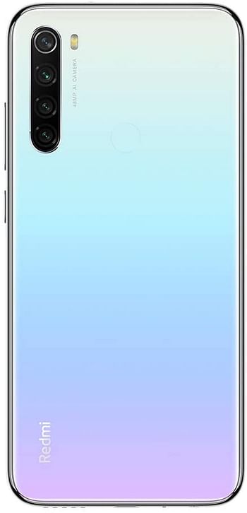 Xiaomi Redmi Note 8 Smartphone, Dual SIM, 128GB, 4GB RAM, Moonlight White