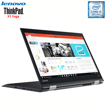 Lenovo ThinkPad X1 Yoga Laptop | Intel Core i5-8th Gen | Ram 8GB DDR4 | SSD 256GB | 14-Inch 2-in-1 Touchscreen | ENG KB, Black