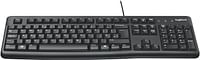 Logitech K120 Wired Business Keyboard For Windows Or Linux, Usb Plug And Play, Full Size, Spill Resistant, Curved Space Bar, Pc / Laptop, Us International Layout Black