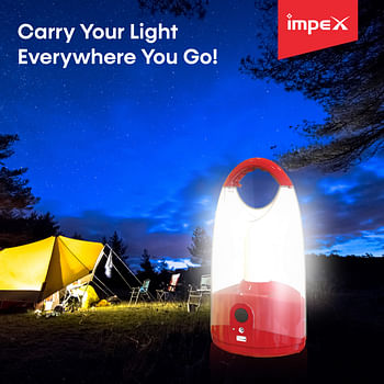 Impex IL 686 Rechargeable LED Lantern With 360 Degree Light-Emitting Angle