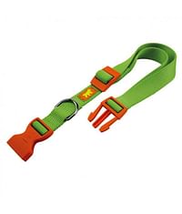 Ferplast Club C Colours Nylon Dog Collar With Snap Clip - 36-56cm x 20mm- Color : Green