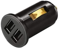 Hama 12 Watts Dual Port USB Car Charger with Smartlight Technology for Cars - Black