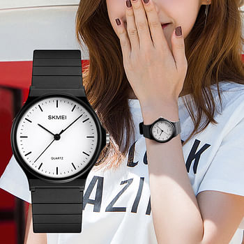Skmei 1419 Fashion Simple Silcone Waterproof Wrist Watchomes For Girls Luxury Brand Quartz Watch Women - Blue