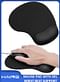 Ergonomic Mouse Pad with Gel Wrist Rest Support Comfortable Wrist Rest Mouse Pad with Non-Slip PU Base for Computer Laptop Home Office Travel