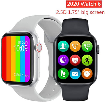 Smartwatch W26 Sleep Monitor, Find My Phone, Email, Blood Pressure Monitor, Phone, Alarm, Calendar, Pedometer, Heart Rate Monitor White / Grey