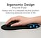 Ergonomic Mouse Pad with Gel Wrist Rest Support Comfortable Wrist Rest Mouse Pad with Non-Slip PU Base for Computer Laptop Home Office Travel