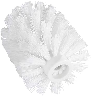 WENKO Spare brush head with adapter White - Ø 7,5 cm, for WC brush sets, Plastic, 7.5 x 9.3 x 7.5 cm, White