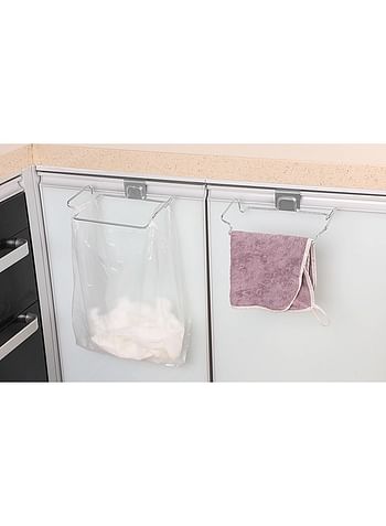 Trash Bag Holder Over Door Hanging Bin Ideal for Kitchen Cabinets Doors Cupboards