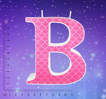 Unique Candle Letters Candle B Model Hpwi - Pink