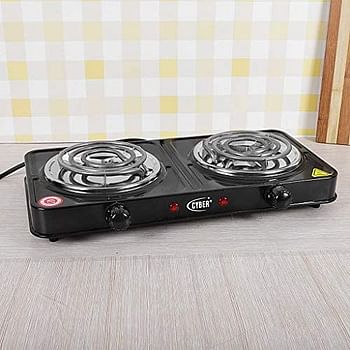 Cyber Double Burner Electric Hot Plate 2000 Watts, CYHP-812