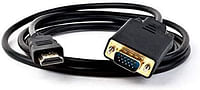 1.5m HDMI Male to VGA Male Adapter Cable Converter Lead For Laptop PC TV Out