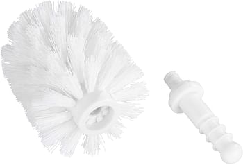 WENKO Spare toilet brush head with adapter White - Ø 8,5 cm, Plastic