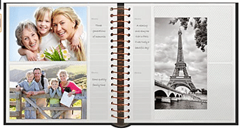 Pioneer Photo 200-Pocket Coil Bound Photo Album for 4 by 6-Inch Prints, Black Leatherette with Gold Accents Cover