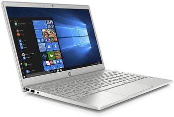 HP Pavilion 13-an0008ne Laptop, Intel Core i3-8145U, 13 Inch, 128GB SSD, 4GB RAM, Intel UHD Graphics, Win 10, Eng-Ara KB, Silver