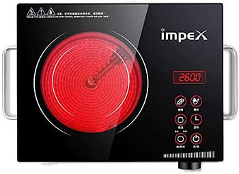 Impex  2000 W Infrared Induction Cooktop With 8 Temperature Levels and 4 Digital LED Display