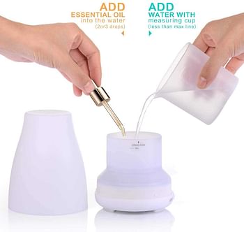 TOPLUS Aromatherapy Diffuser  100ml Ultrasonic Cool Mist Humidifier with Adjustable Mist Mode