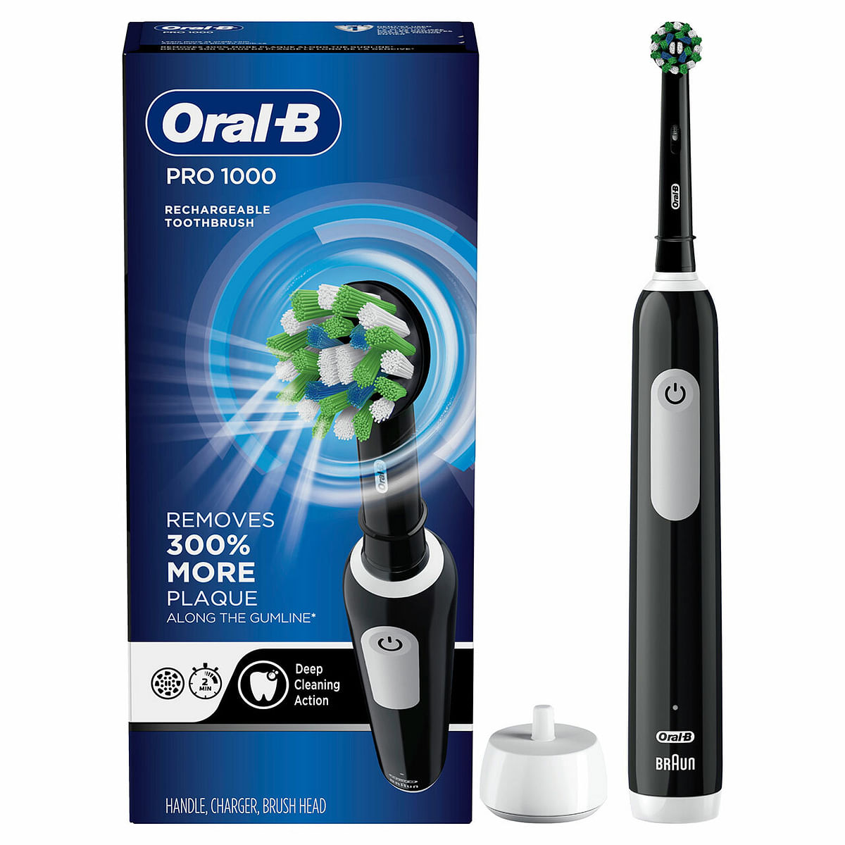 Oral-B Toothbrush Pro 1000 Rechargeable Electric - Black