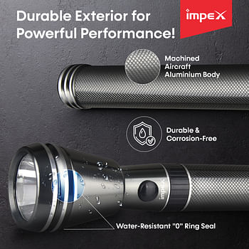 Impex LUMIN C3 3SC 3000mAh Rechargeable LED Flashlight