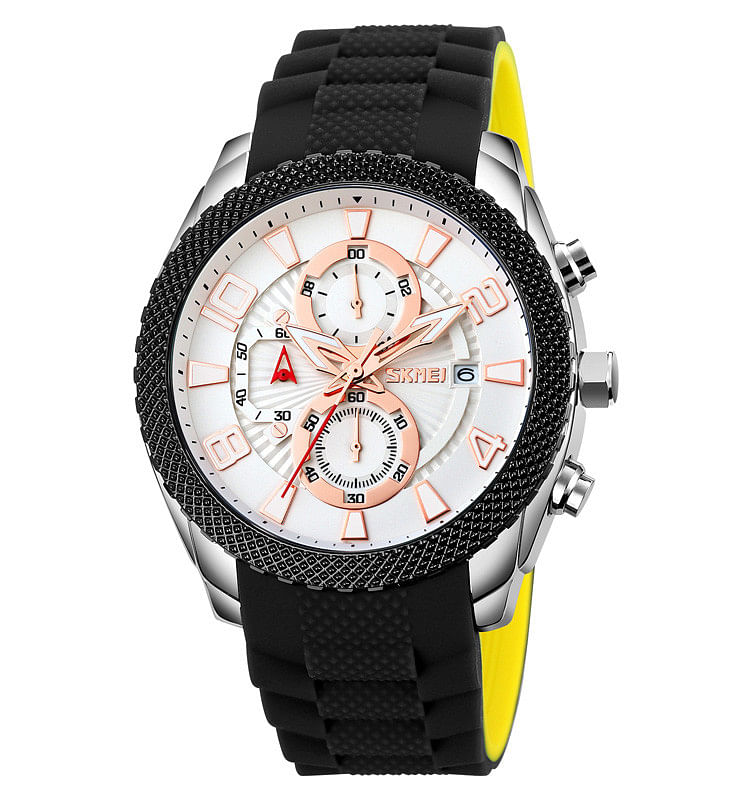 SKMEI 9269 Jam Tangan Chain Quartz Watches for Men 3ATM Waterproof Multifunction Wrist Watch S/S