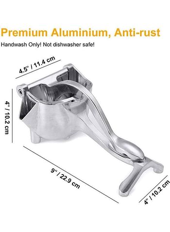 Manual Metal Juicer Silver