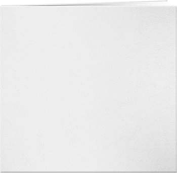 Pioneer Photo Albums MB-10 Post Bound Leatherette Cover Memory Book, 12 by 12-Inch, Bright White