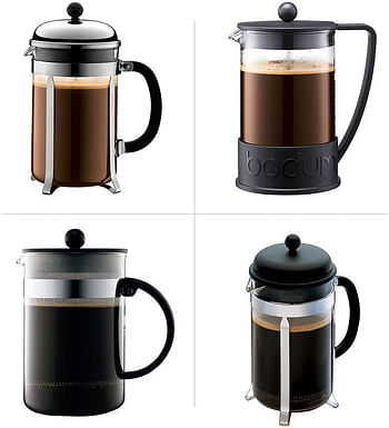 Bodum 1512-10 12 Cup Coffee Press Beaker, Glass - Transparent, 1.5L