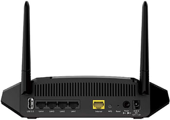 Netgear R6260-100UKS AC1600 (802.11ac) Dual Band Gigabit Smart WiFi Router (External Antennas Enhance WiFi Speeds up to 300Mbps + 1300Mbps), Black