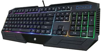 HP USB Gaming Keyboard And Mouse Set Black