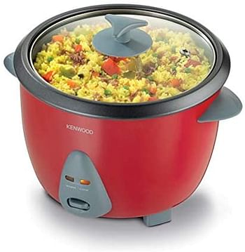 Kenwood Rice Cooker with Steamer, RED, 1.8 litre, RCM44.000RD