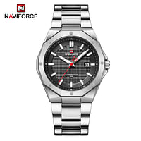 Naviforce NF9200 Men's Top Brand Luxury Sport Military Multi-Function Waterproof Quartz  Stainless Steel Wrist Watch - S/B